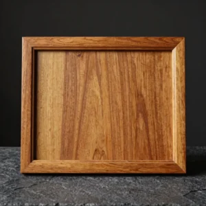 Handcrafted Teak Geometric Wall Panel