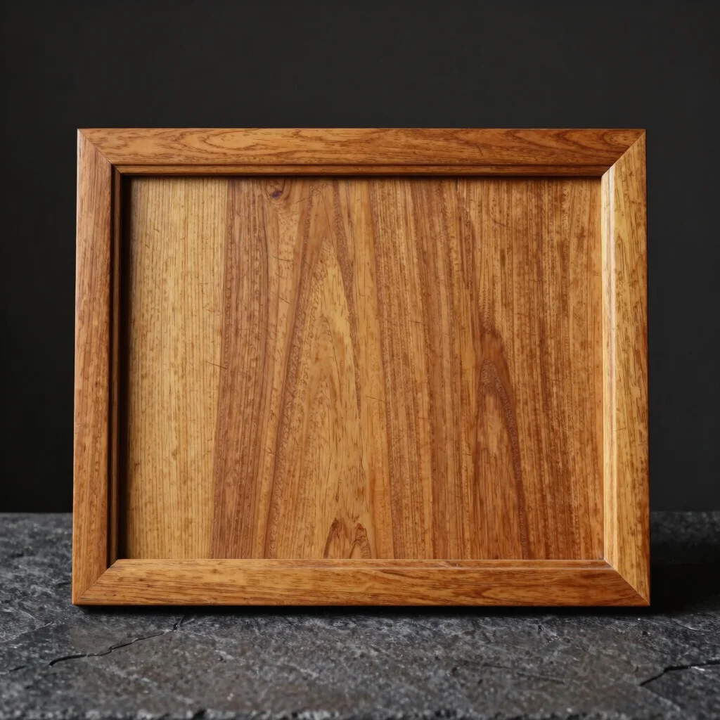 Handcrafted Teak Geometric Wall Panel